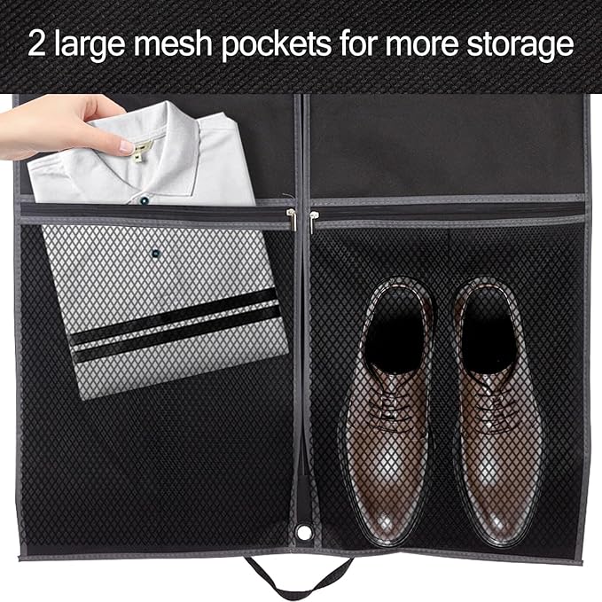 43" Garment Bag for Travel and Storage, Suit Bag - Image 6