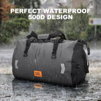 Waterproof Dry Bag, 30L Roll-top Motorcycle Tail Bag - Image 2