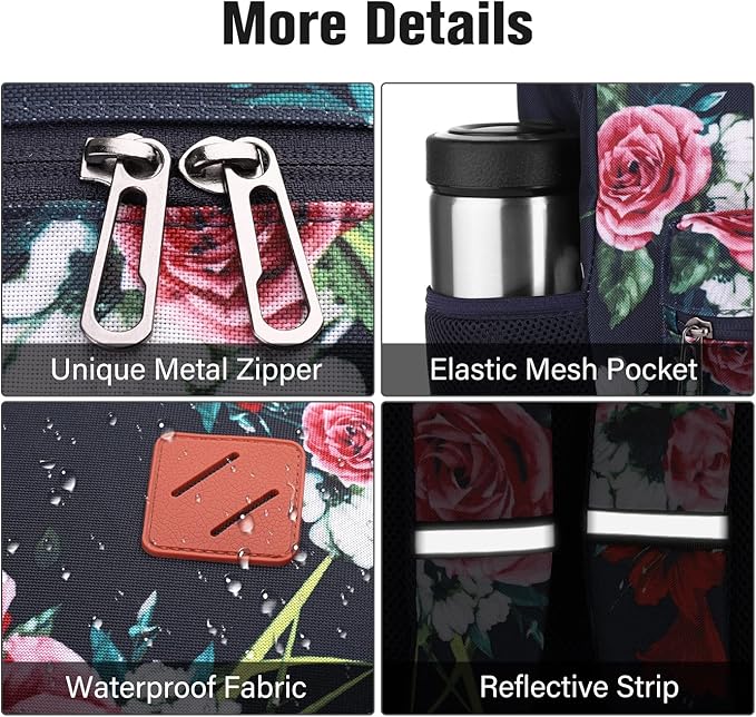 School Backpack, Casual Bookbag Women and Teen Girl Schoolbag - Image 3