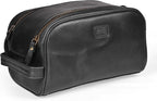 LEATHER VILLAGE Premium Leather Toiletry Travel Pouch - Image 2