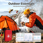 First-Aid-Kit-for-Car-Home-Travel-Camping-Businesses, Compact Waterproof Hard - Image 5