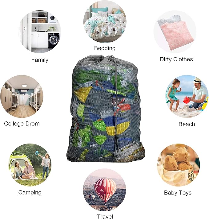 Laundry Bags, Mesh Heavy Duty 24" x 36" - Image 7