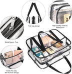 Clear Toiletry Bag Thick Transparent Cosmetic Bag Waterproof Makeup Artist - Image 4