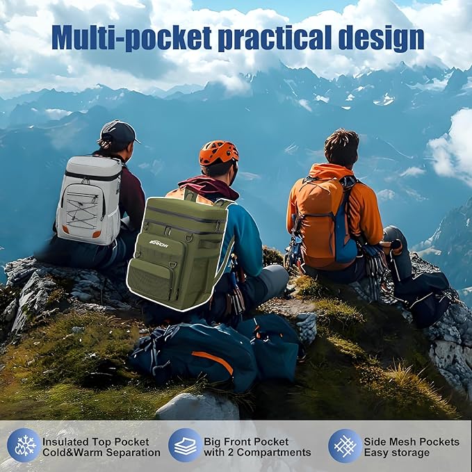 Backpack Cooler Insulated Leak Proof - Image 3