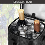 Opux 4 Bottle Insulated Wine Cooler Bag - Image 5