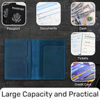 HIFA Leather Passport Holder, Handmade Passport Cover - Image 5