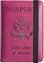 Passport Holder Cover Wallet Travel Essentials RFID Blocking Leather Card Case by PASCACOO