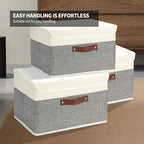 8 Pack Storage Bins Foldable Storage Boxes Fabric Storage Box - Image 5