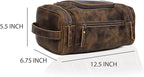 VC VINTAGE COUTURE Leather Toiletry Bag - Image 9
