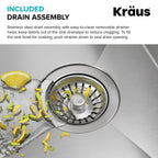 Stainless Steel 17 in 16 Gauge Undermount Kitchen Sink KHU101 (17 Inch)