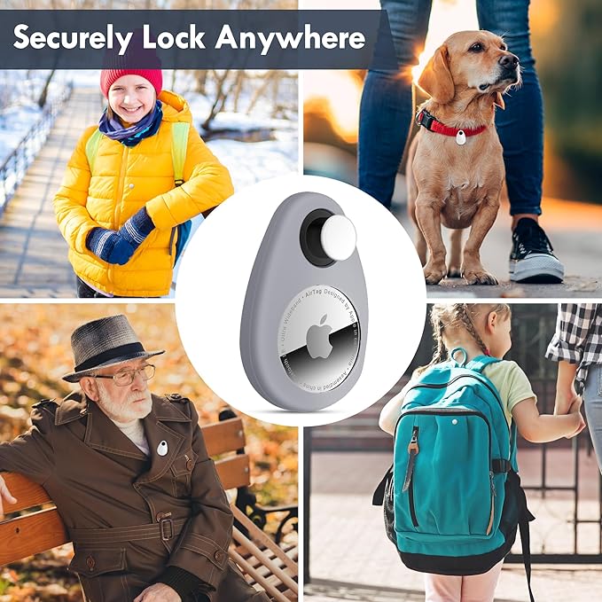 for Airtag Holder for Kids Hidden 4 Pack GPS Tracker Case, Anti-Removal - Image 5