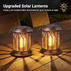 WdtPro Solar Lanterns Outdoor Hanging 4 Pack, Upgraded Bright Solar Lantern - Image 3