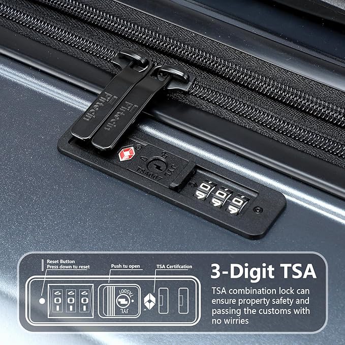 20 Inch Lightweight Expandable Carry On Luggage, PC Hardside Suitcase - Image 6