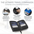 Full Grain Leather Family Passport Holder - Image 2