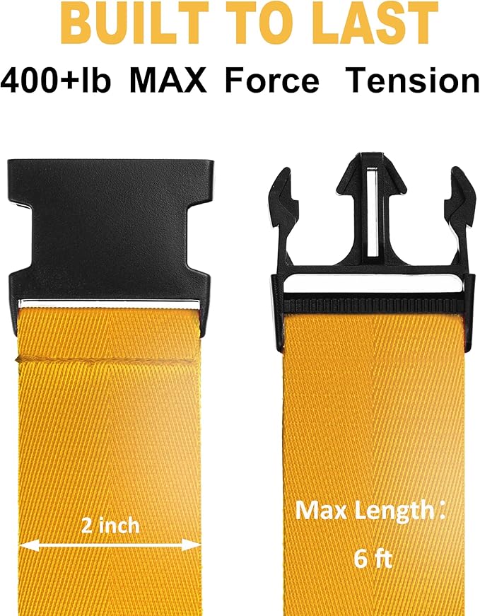 Luggage Straps for Suitcases TSA Approved Travel Belt 8 Pack by Chelmon - Image 2