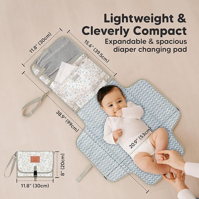 KeaBabies Portable Diaper Changing Pad - Image 3