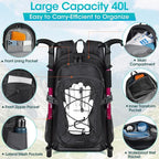 RAINSMORE Hiking Backpack 40L Waterproof Camping Backpack Lightweight Packable - Image 4