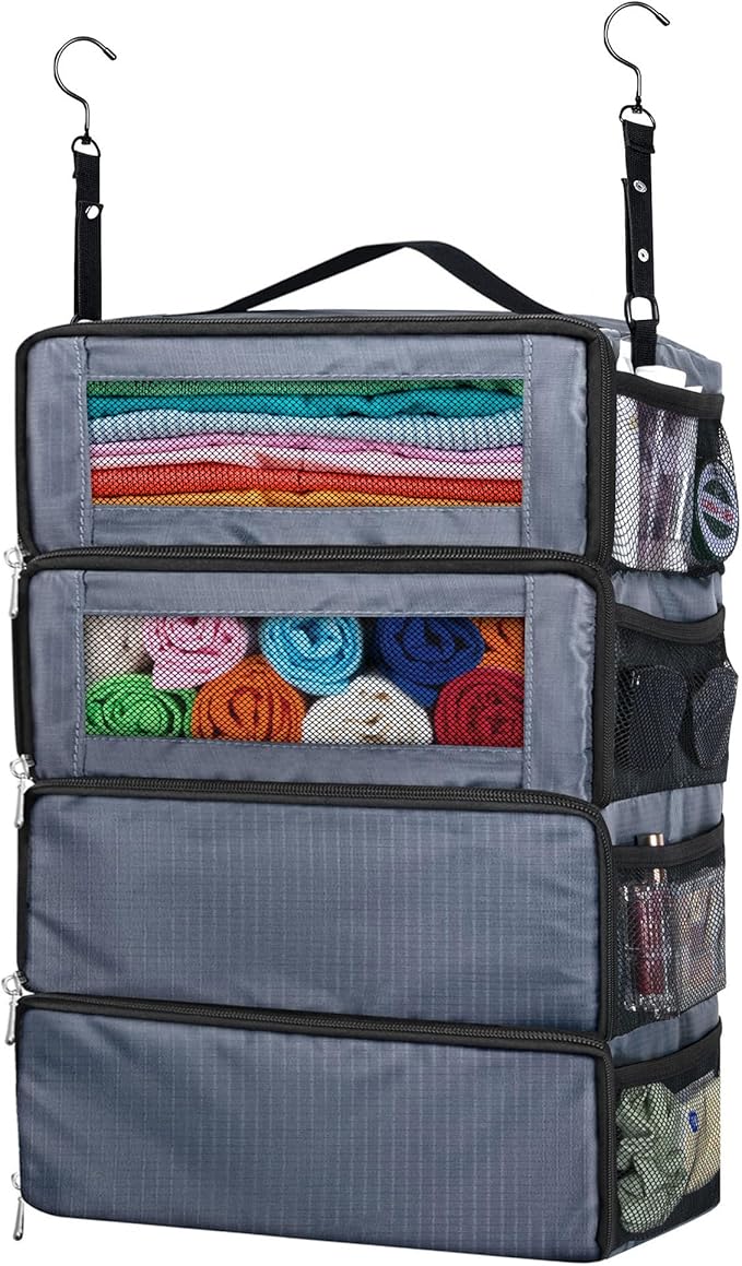 Hanging Travel Organizer, Carry-On Luggage Suitcase Organizer, Portable Travel by MIAOJIE