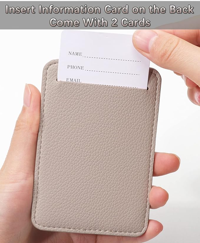Teskyer Luggage Tags, 3 Pack Premium PU Leather Luggage Tags - Image 5