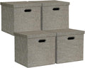 Posprica Storage Bins with Lids, 13×13×13 Foldable Storage Cube Baskets Boxes by Posprica