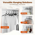 HOUSE DAY Foldable Travel Hangers 20 Pack w/10 Clips, Cruise Essentials 2025 - Image 5