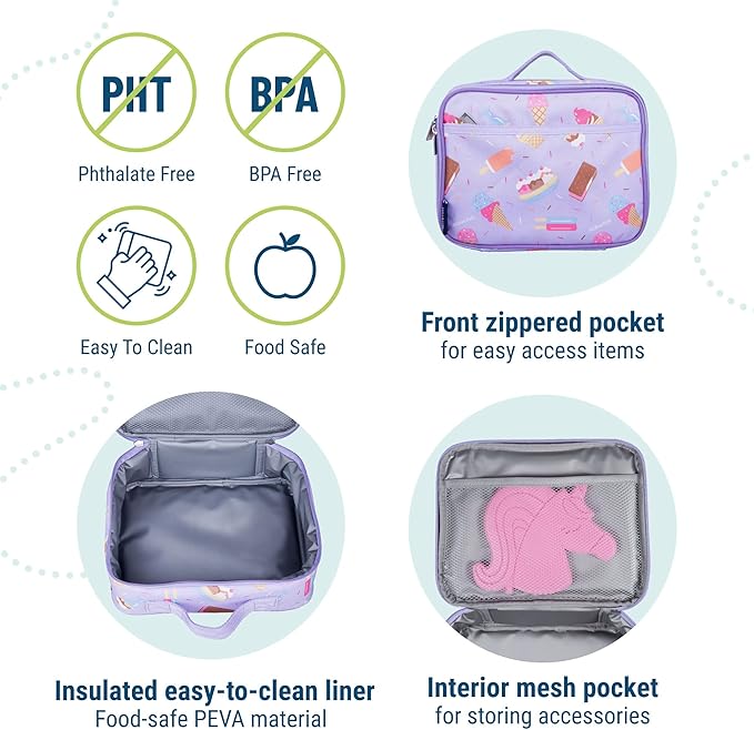 Wildkin Kids Insulated Lunch Box – Durable and Reusable - Image 4