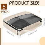5 Pcs Packing Cubes for Suitcase Large Travel Cubes Carry on Luggage Organizer - Image 2