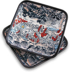 2025 Improved Design Premium Square Fabric Valet Tray Organizer Set of 2 by Aoyinism