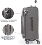 Travelpro Platinum Elite Softside Expandable Checked Luggage, 8 Wheel Spinner - Image 4