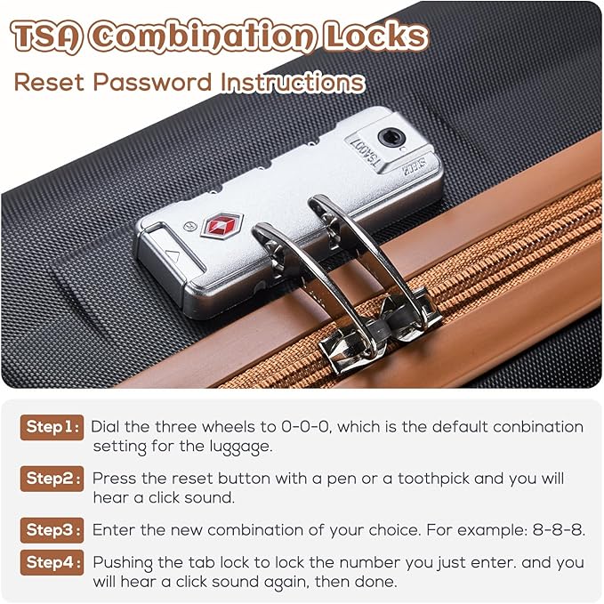 imiomo Luggage Sets 3 Piece, Expandable Hardside Suitcase Set - Image 5