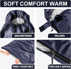 Sleeping Bags for Adults Cold Weather, Waterproof, Lightweight Camping Sleeping - Image 6