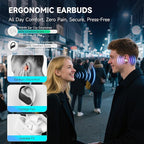 Open Ear Earbuds Wireless Bluetooth 5.3 Earphones, Flexible Clip On Ear buds - Image 2