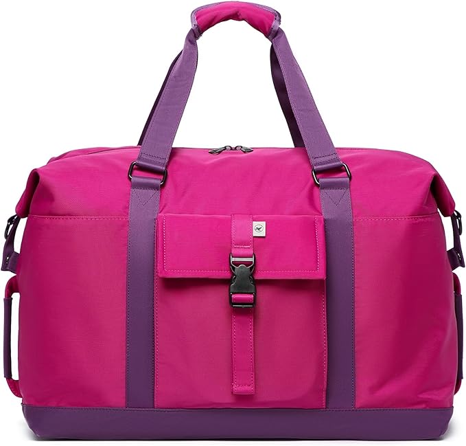 SUNNY BIRD Duffel with Utility Pouch, 40L Weekender Overnight Bag with Shoe - Image 2