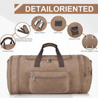 Felipe Varela 60L Duffle Bag for Men, Large Expandable Canvas Duffel Bag for - Image 7