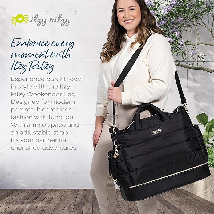 Itzy Ritzy Dream Weekender Travel Bag – Lightweight Overnight Bag - Image 8