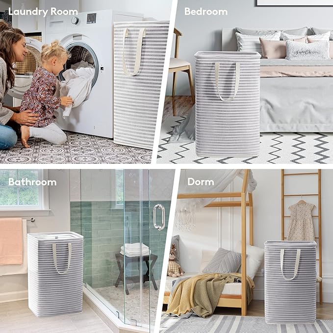 Lifewit 2 Pack Laundry Hamper Large Collapsible Laundry Baskets, Freestanding - Image 7