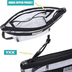 Rough Enough Clear Toiletry Bag Makeup Organizer Cosmetic Pouch - Image 5