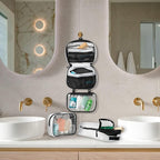 Toiletry Bag Kit Set: Hanging Travel Toiletry Bag + 311 TSA Cosmetic Liquid Bag - Image 2