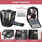 Travel Laptop Backpack for Men and Women, Business Anti Theft Slim Sturdy - Image 5