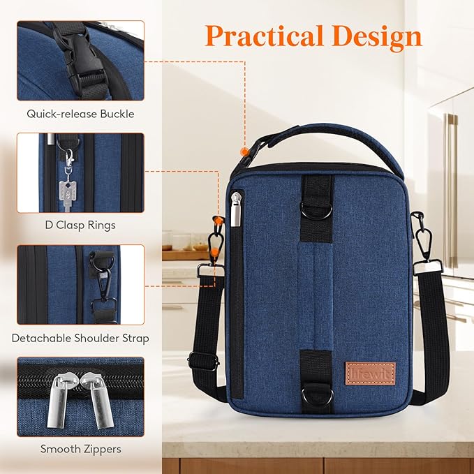 Lifewit Insulated Lunch Box for Men, Expandable Cooler Bag, Freezable Lunch Bag - Image 6