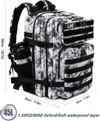 LHI Military Tactical Backpack for Men Molle Daypack 45L Army 3 Days Assault - Image 2