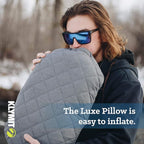 Klymit Luxe Travel Pillow, Lightweight Inflatable Hybrid Airplane, Backpacking - Image 3