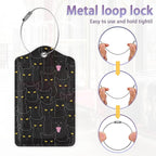 2Pcs Luggage Tag for Suitcase Black Cat Cute Suitcase Tag - Image 4