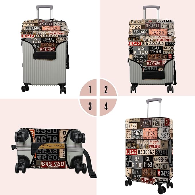 Travel Luggage Cover Suitcase Protector Fits 18-32 Inch Luggage Wheel Covers - Image 3