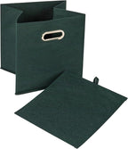 Household Essentials Fabric Storage Cube Bins, 6 Piece Set, Strong Poly-Woven - Image 4