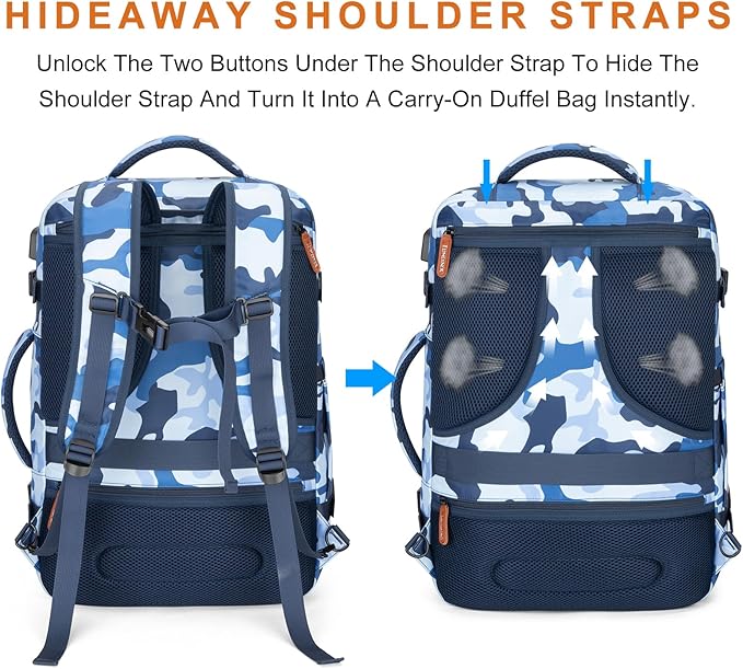 Travel Backpack 42L Carry on Backpack Flight Approved Expandable Travel - Image 5