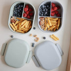 mushie Kids Bento Lunch Box | 3-Compartment & Removable Divider + Fork & Spoon - Image 4