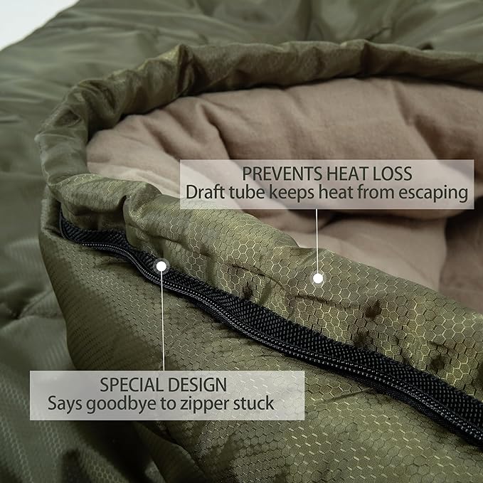 0 Degree Sleeping Bag 100% Cotton Flannel XXL - Image 4