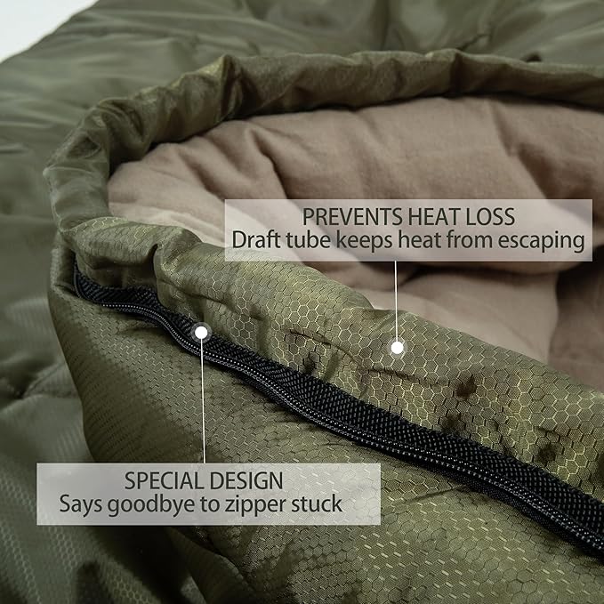 0 Degree Sleeping Bag 100% Cotton Flannel XXL - Image 4