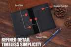 STAR VISTA Albatross Leather Travel Passport Holder, Minimalist Design - Image 4